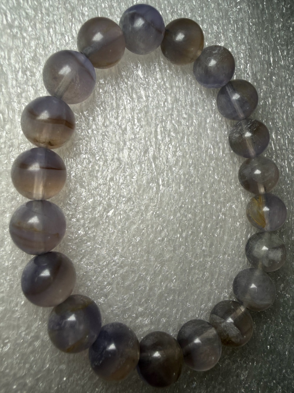 Rare Beautiful 10MM Namibia Fluorite Natural Crystal Bracelet